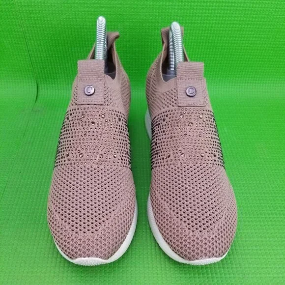 ✅Carvela Janeiro Embellished Knitted Trainers BLUSH Pull On Sneakers Women's 36 - Picture 8 of 13